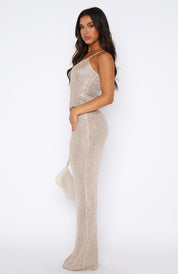 Star Shining - Jupe longue champagne