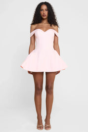 Nala - Mini robe bustier bicolore