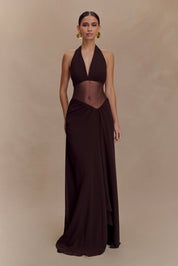 Jonna - Robe longue en mousseline