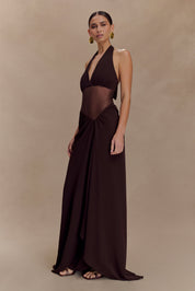 Jonna - Robe longue en mousseline