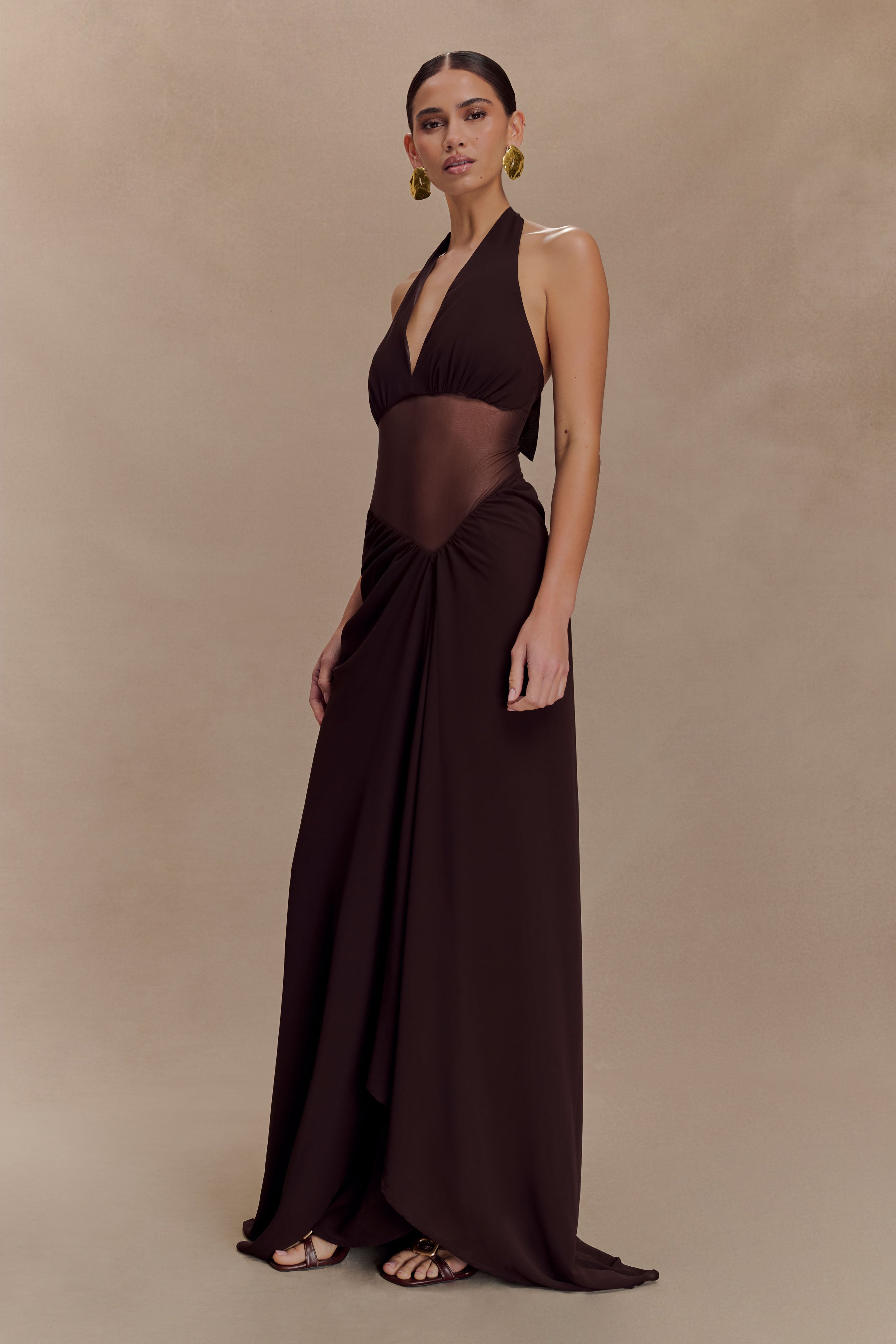 Jonna - Robe longue en mousseline