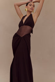 Jonna - Robe longue en mousseline