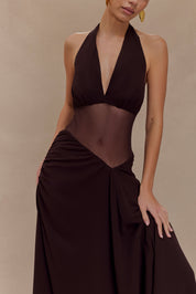 Jonna - Robe longue en mousseline