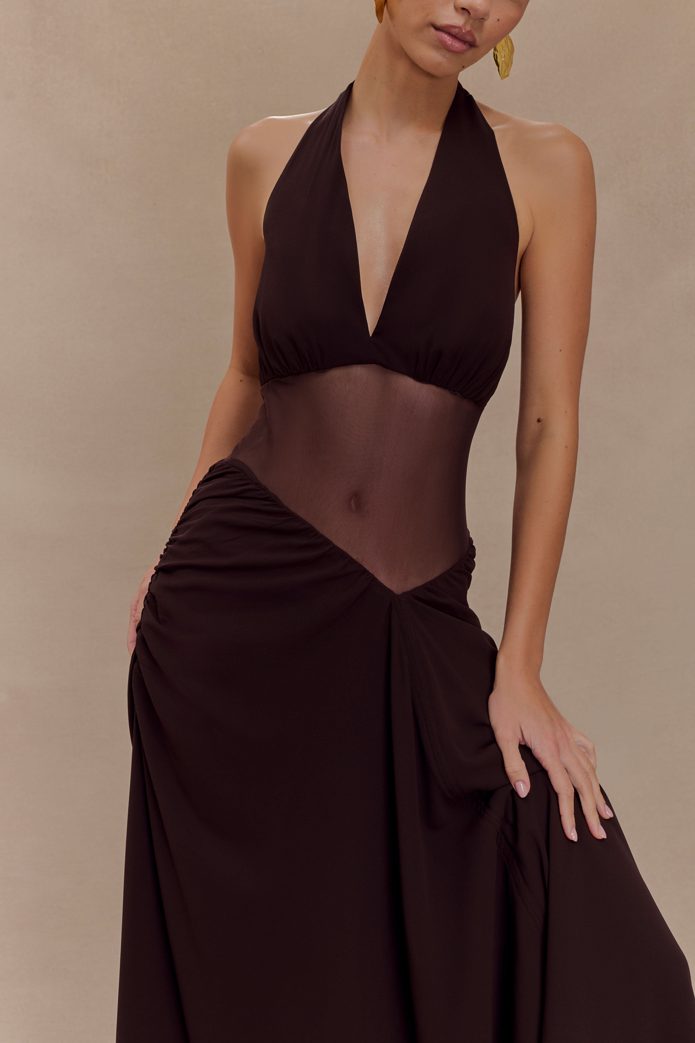 Jonna - Robe longue en mousseline