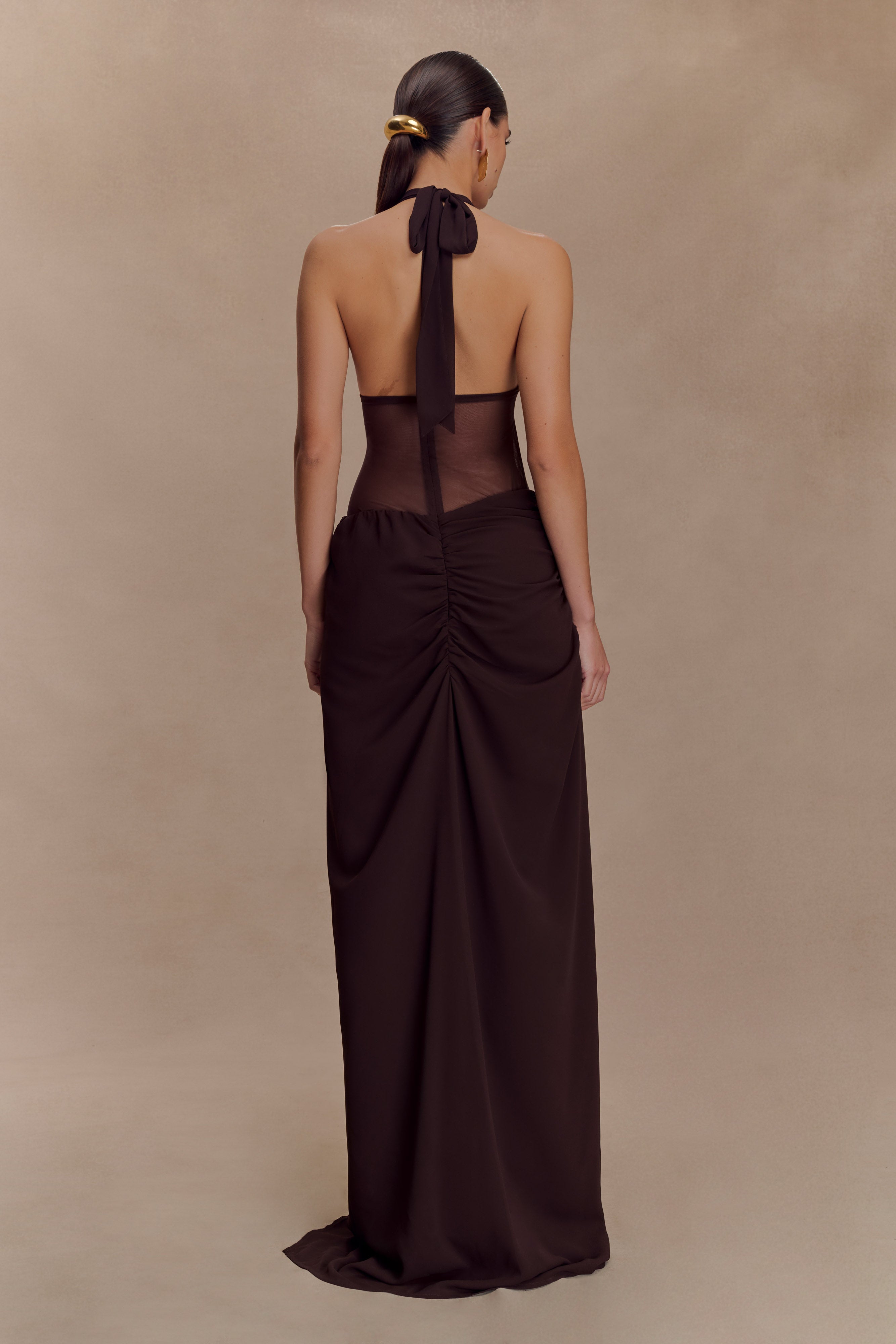 Jonna - Robe longue en mousseline