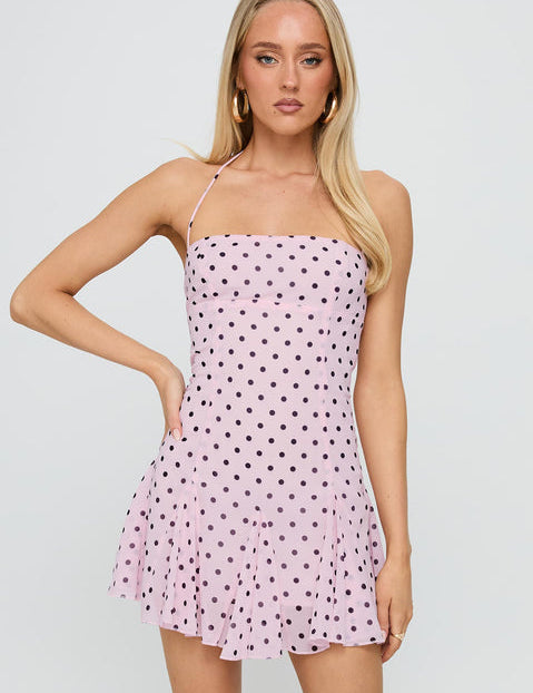 Ovalie - Mini-robe à pois