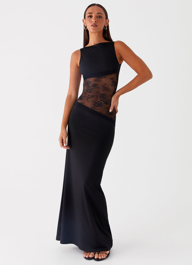 Milana - Robe longue avec dentelle