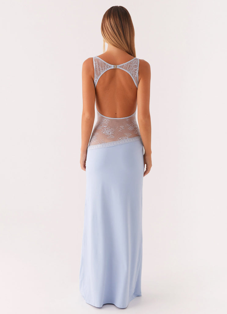 Milana - Robe longue avec dentelle
