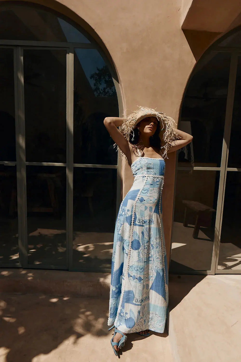 Poppy - Robe longue patchwork