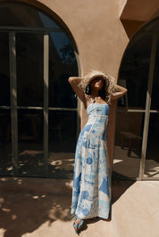 Poppy - Robe longue patchwork