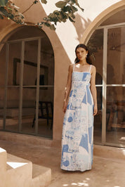 Poppy - Robe longue patchwork