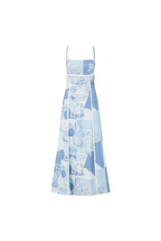 Poppy - Robe longue patchwork