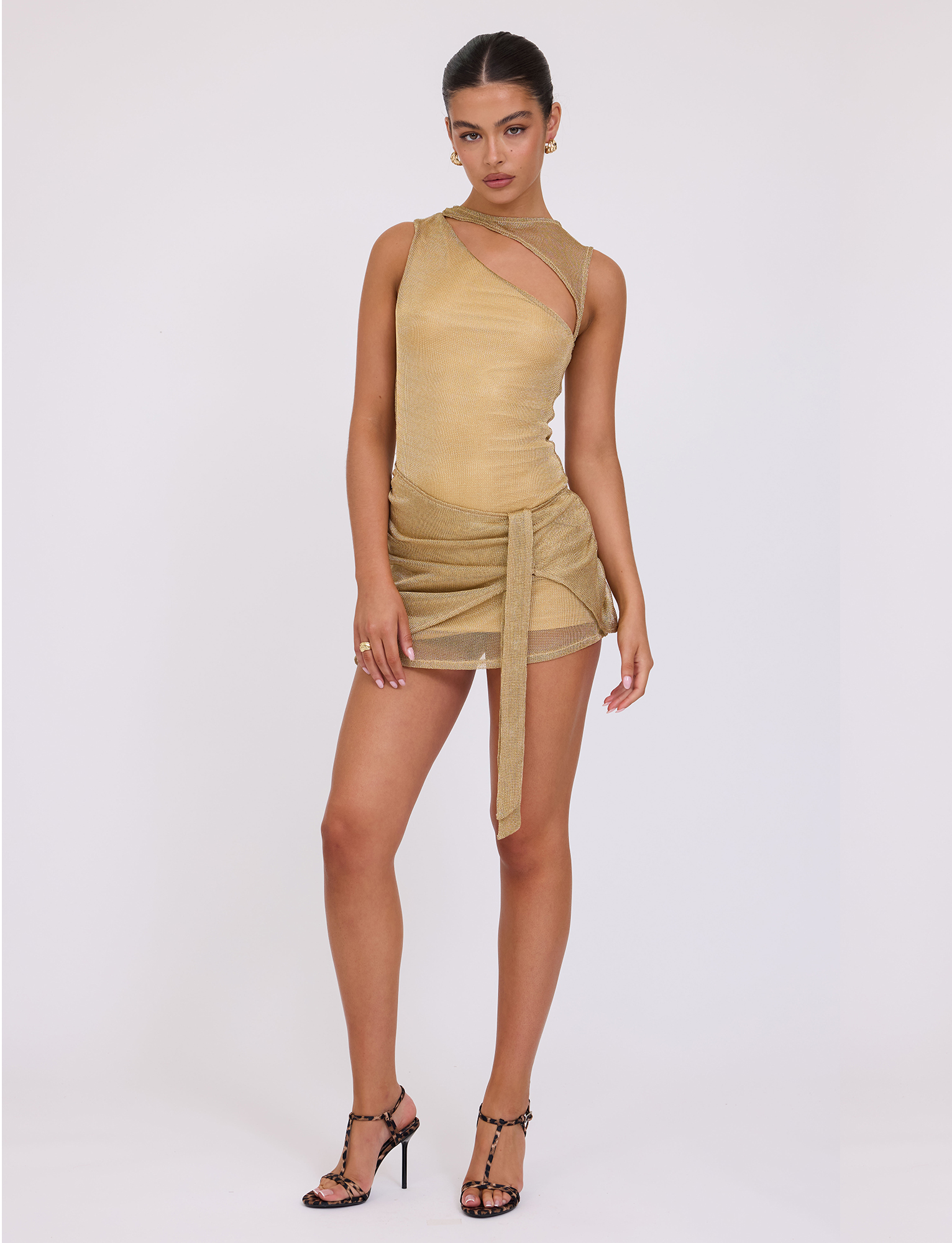 Azelma - Mini-robe métallisée