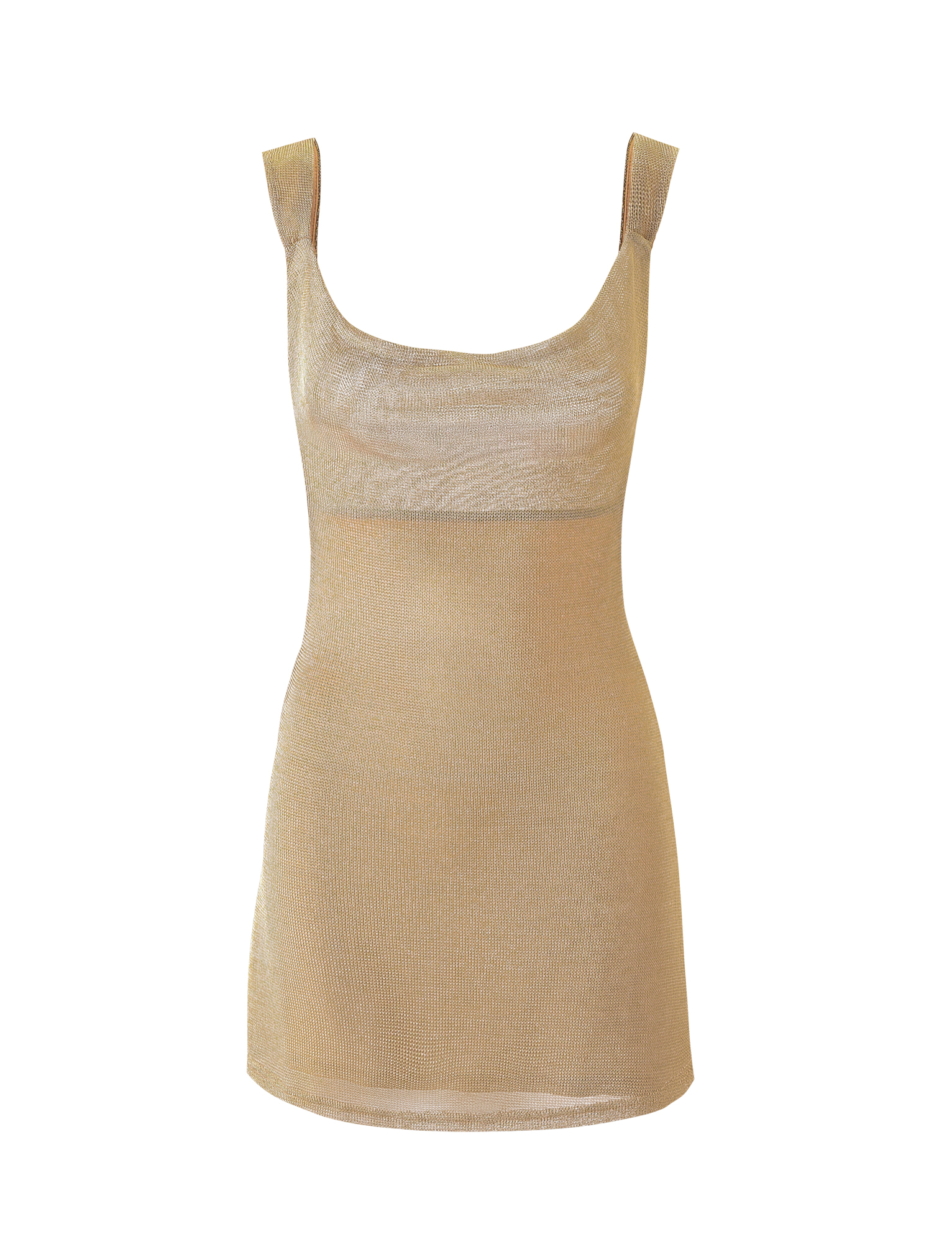 Zita - Mini-robe dorée avec nœud