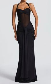 Rosa - Robe longue dos nu