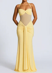 Rosa - Robe longue dos nu