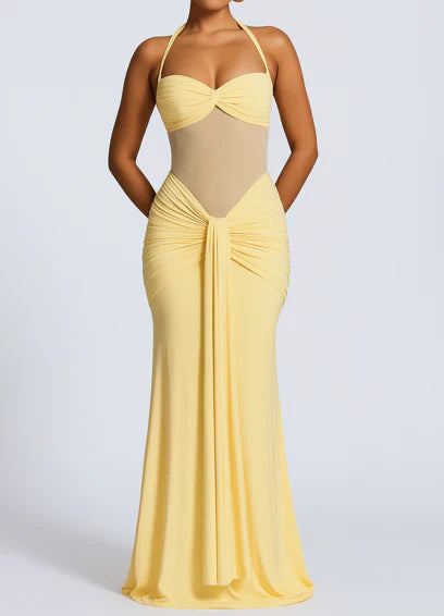 Rosa - Robe longue dos nu